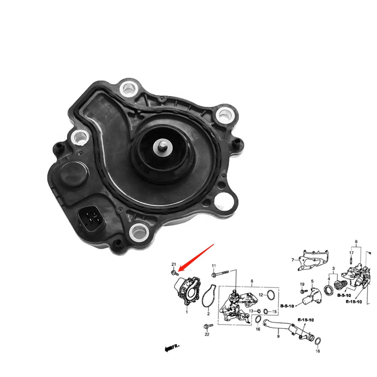 مضخة مياه تبريد المحرك المساعدة 19200-5K0-A01 لهوندا أوديسي أكورد CRV أليسون أكورا CDX 2016-2024 192005 ك0A01