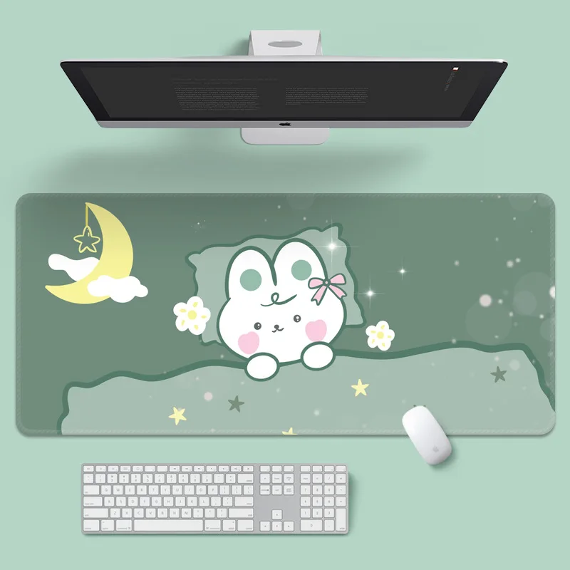 Healing Mouse Pad Large Cartoon Cute Pet Mouse  Cute Rabbit Office Desk  Girls Thickened Keyboard