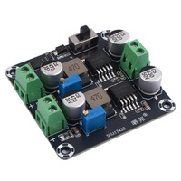 XL4015 Dual-channel Step-down Power Module DC-DC Converter Adjustable Power Board  5-32V to 0.8-30V 5A Max Power Supply Module