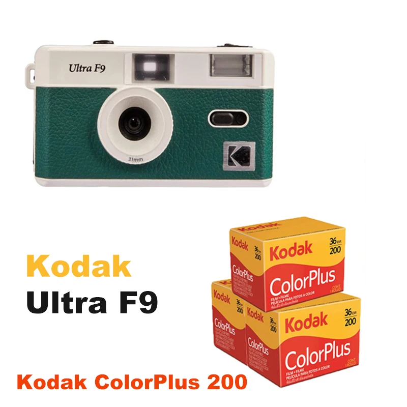 

Kodak Ultra F9 Kodak Classic Cameras With Optional 3Rolls Kodak ColorPlus 200 35mm Film Reusable Film Camera Travel Vacation