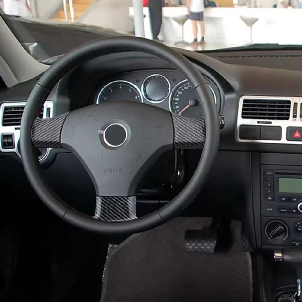 For Volkswagen VW Golf 4 MK4 1997- 2003 Car Steering Wheel Panel Sequins Stickers Cover Decoration car Accessories