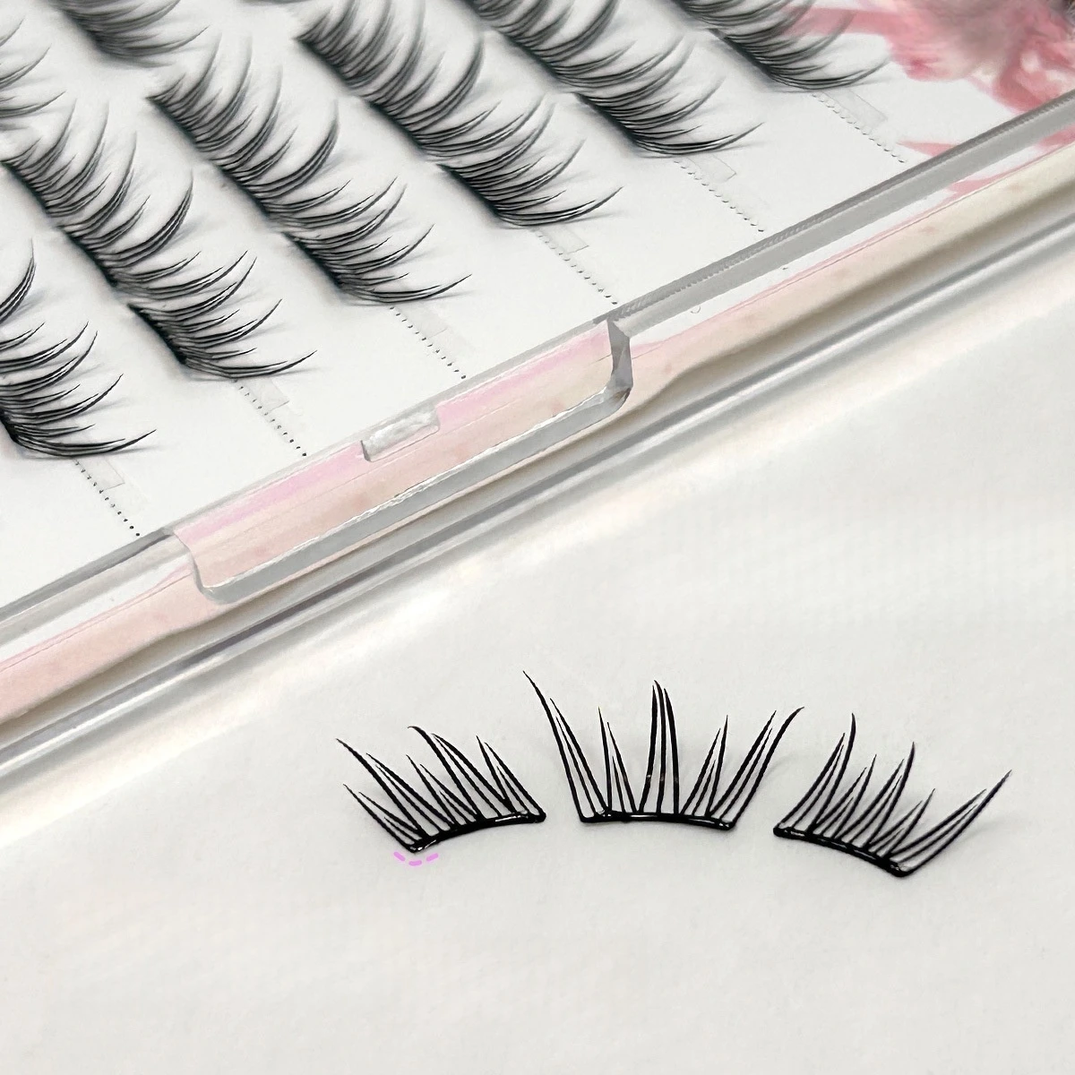 288 große Wimpern mit spitzem Cat-Eye-Curl, 10–14 mm große Wimpern, die natürlich und leicht sind, ohne zu vergrößern – Detail 14