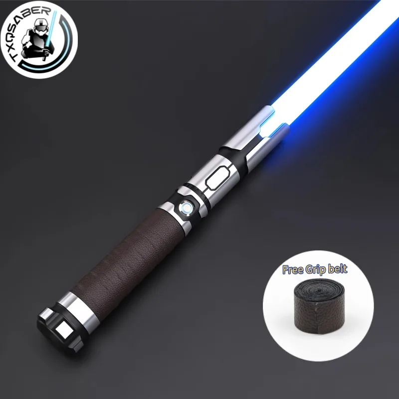 

TXQSABER Baselit Smooth Swing Lighsaber Fighting Saber with 1 Inch Heavy Blade, Blaster Lock up Waving Laser Sword Boy Kids Toys