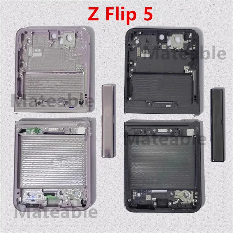 Flip5 For Samsung Galaxy Z Flip 5 F731 Middle Frame Housing Board LCD Faceplate Bezel Replace Repair Parts