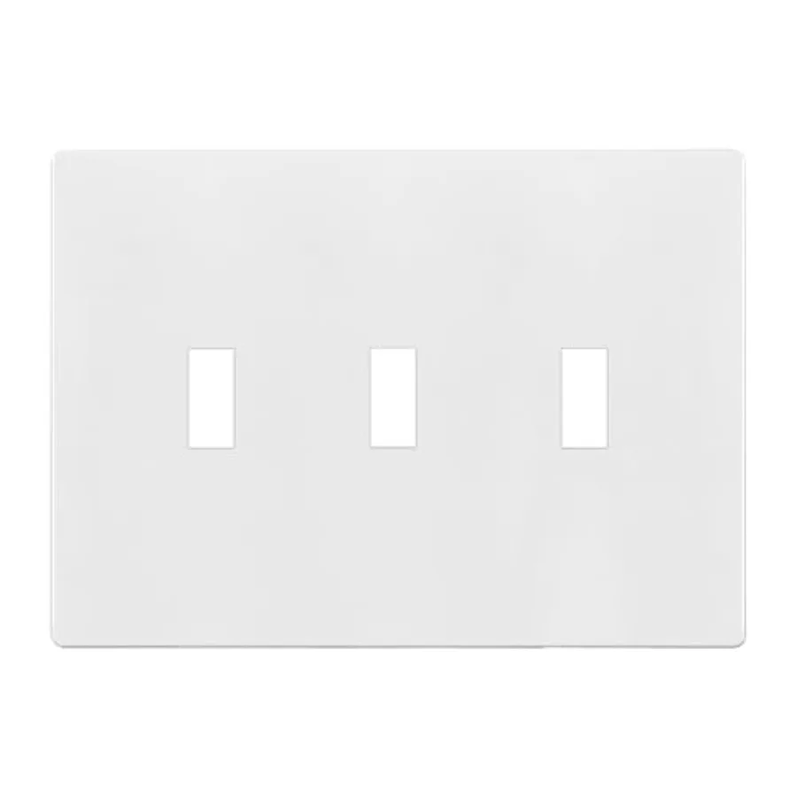 Screwless Triple Toggle Light Switch Cover