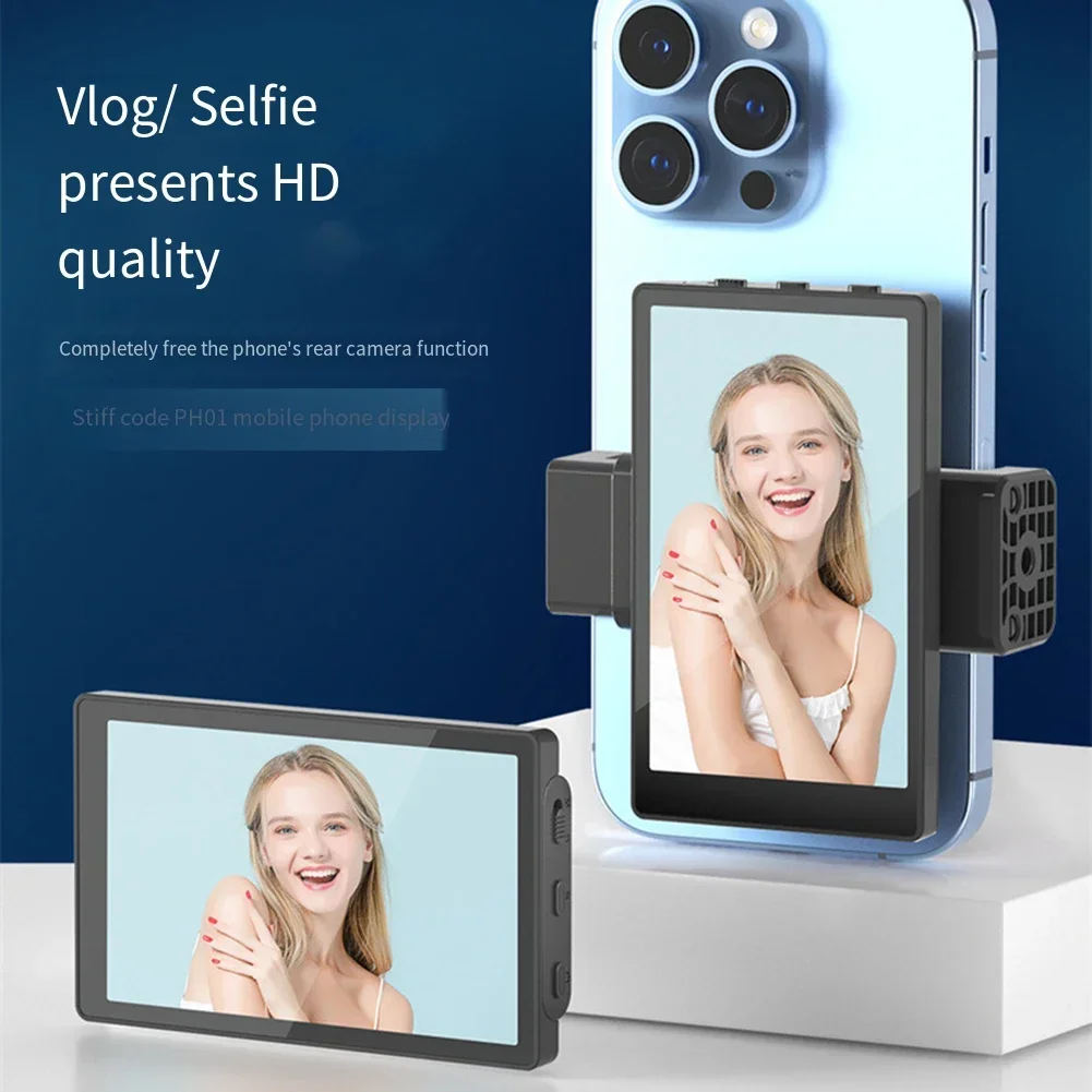 Kingma Smartphone Vlog Selfie Monitor Screen Magnetic Using Phone Rear Camera For Selfie Vlog Live Stream