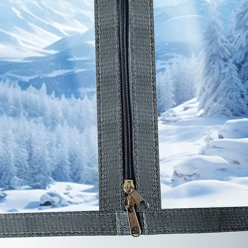 نوافذ شتوية محكمة الغلق، مقاومة للرياح، مقاومة للبرد، مانعة للتسرب، قماش بلاستيكي، طبقة شفافة على شكل سحاب، مقاومة للمطر، قابلة للتخصيص