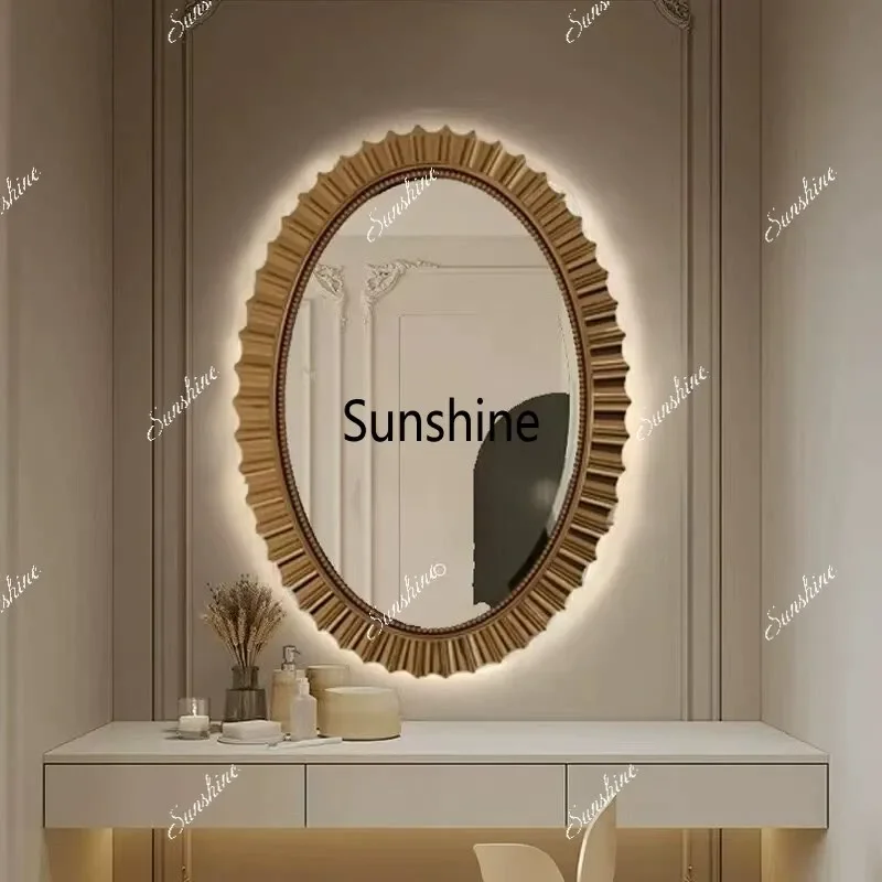 French oval bathroom mirror sink mirrorT*