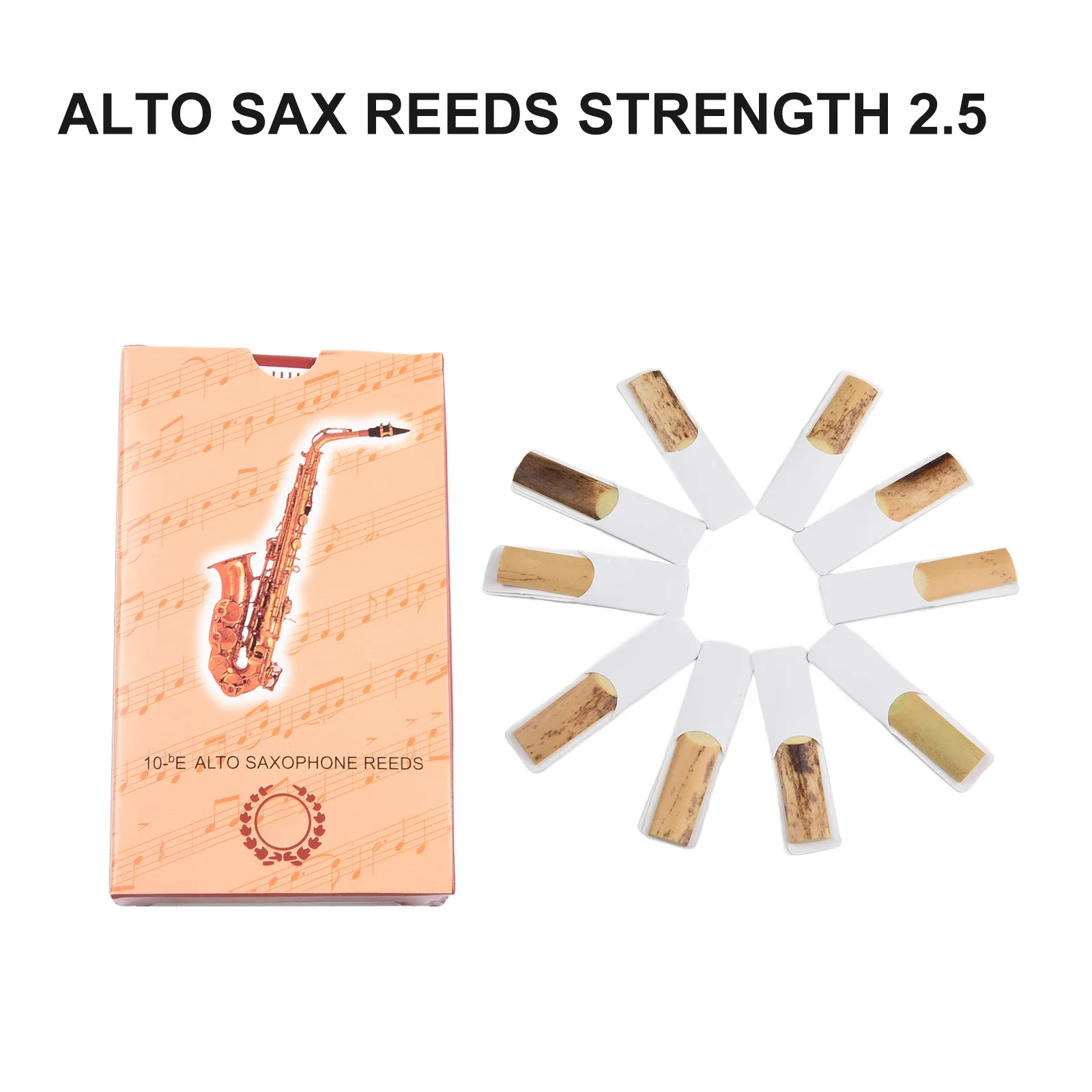 

10 PCS Alto Sax Reeds Strength 2.5 Woodwind Instrument Clarinet Accessories High Quality Reed Music Instruments Supplies