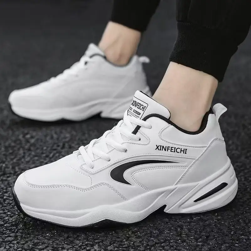 

Men's shoes 2025 autumn and winter leather waterproof casual shoes men's sports shoes wear-resistant running shoes