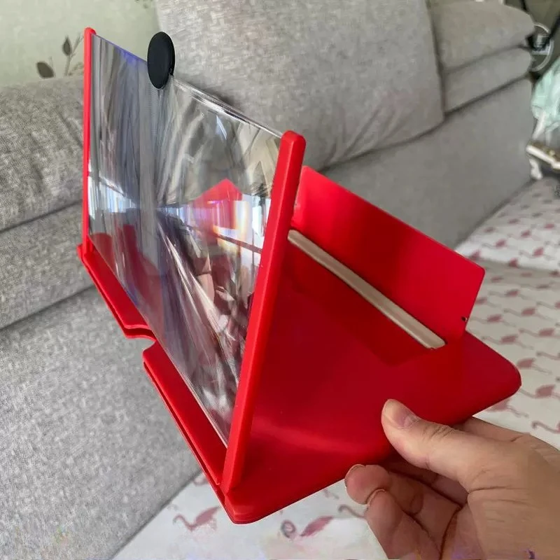 4X 25cm High-Definition Acrylic Magnifying Glass Portable Folding Lens Phone Screen Magnifier Helping Hands Loupe