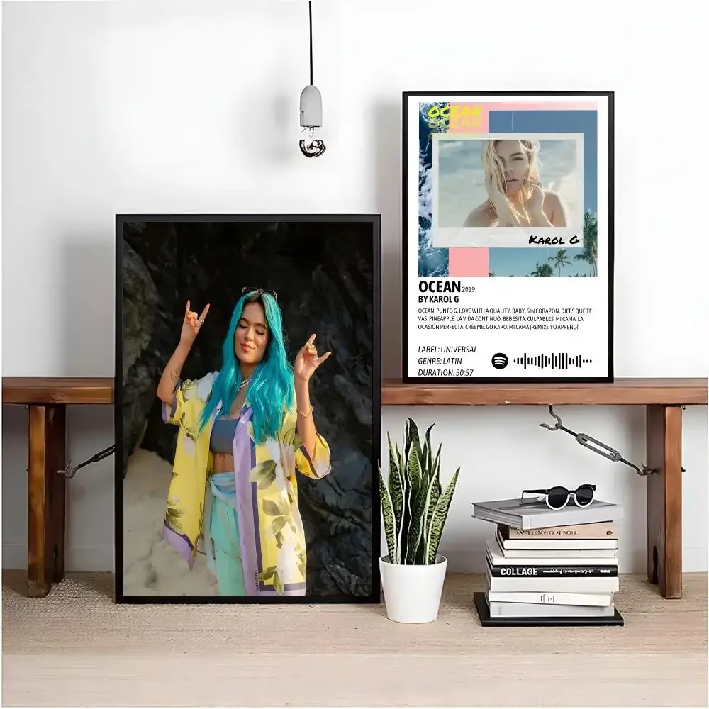 Singer K-Karol G Manana Sera Bonito Poster Matte Peel And Stick Self PVC Removable Waterproof Frameless Bedroom Living Room