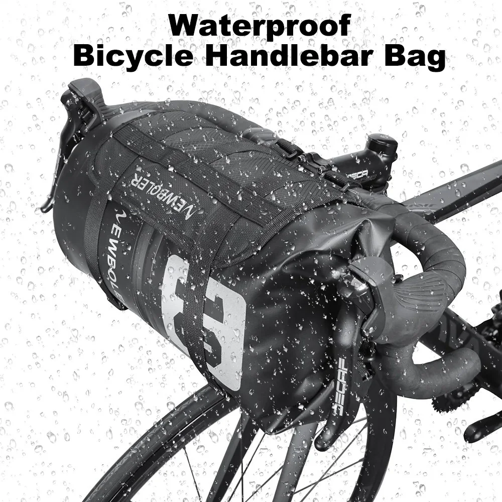 

100% Waterproof Bicycle Handlebar Bag Large Capacity Bike Front Tube Bags Cycling Front Frame Pannier Bicycle Accessories