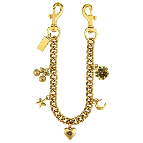 Alloy Cherry Flower Bag Pendant Versatile Design Bag Charms Hanging Chain Fashion Accessory
