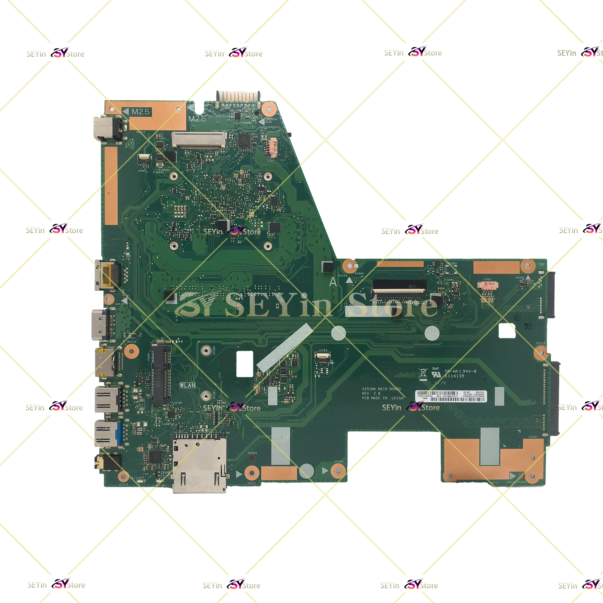 X551M Mainboard For ASUS X551MA F551MA D550M Laptop Motherboard N2815/N2830/N2930/N2940/N3540 MAIN BOARD 100% Test OK