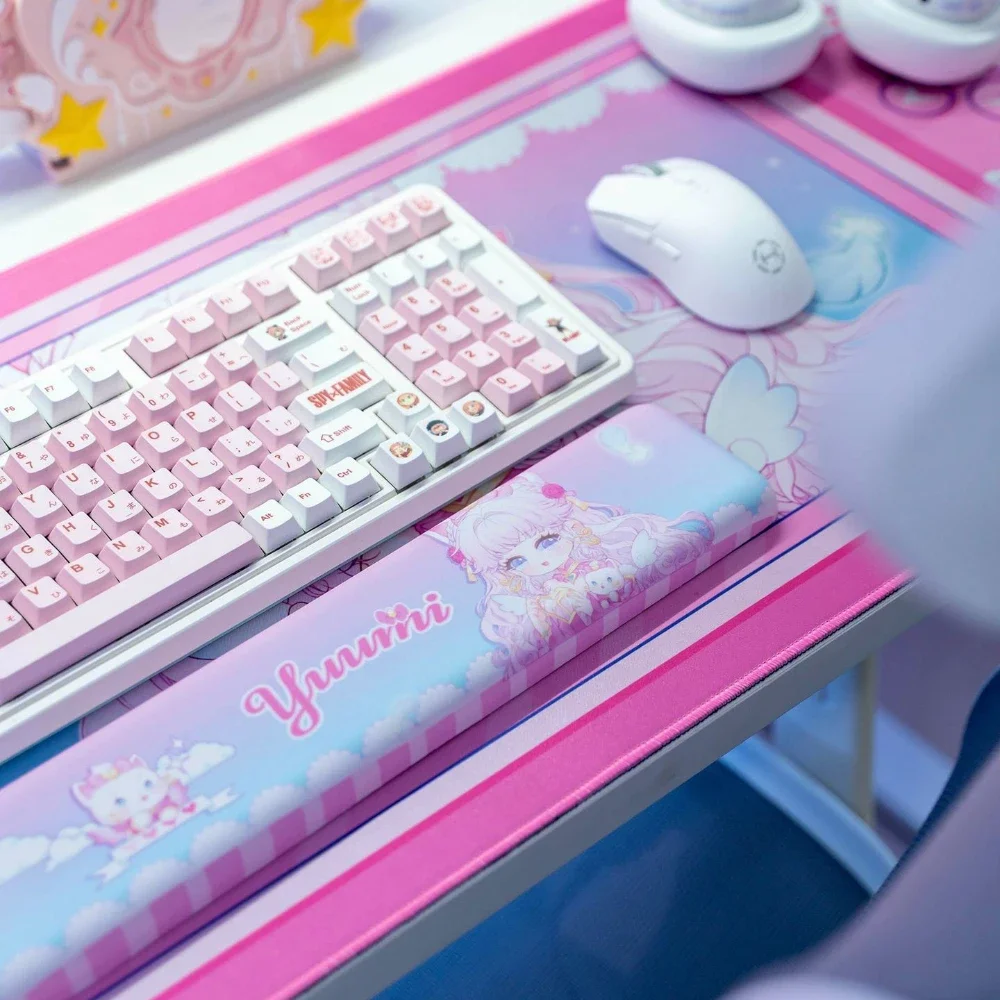 40x80cm Cartoon Large Size Mouse Pad Wrist Rest Rubber Waterproof Non-slip Office Desk Mat Secondary Girls Computer Keyboard Pad