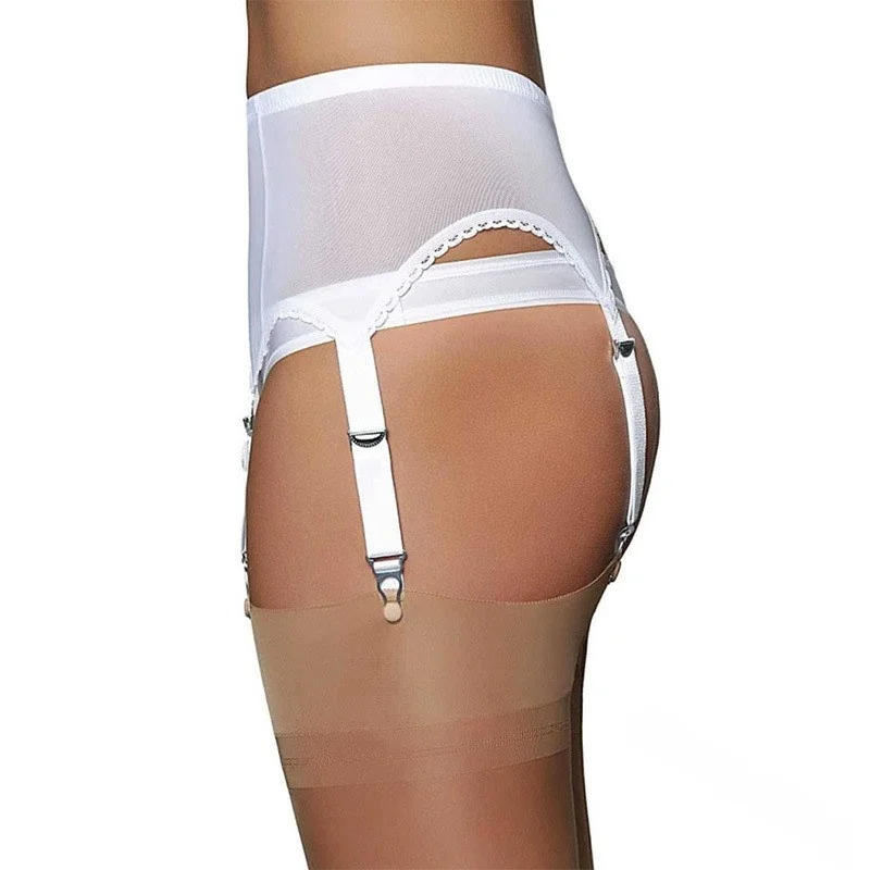 

Adjustable Anti-Slip Sexy Net Underwear Set with Sos Strap Large Size Women's Base Layer Pants Comfortable Breathable