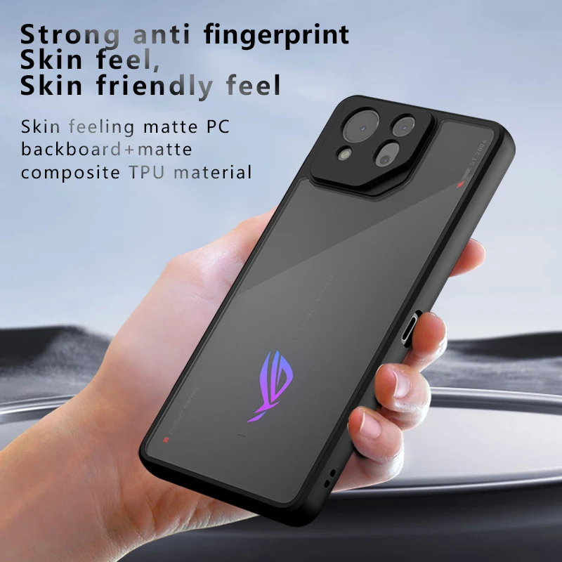 For Asus ROG Phone 8 TPU Border Case Cover 3D Intergrated Button Case Asus ROG Phone 8 Pro Anti Drop Airbags Covers ROG Phone 7