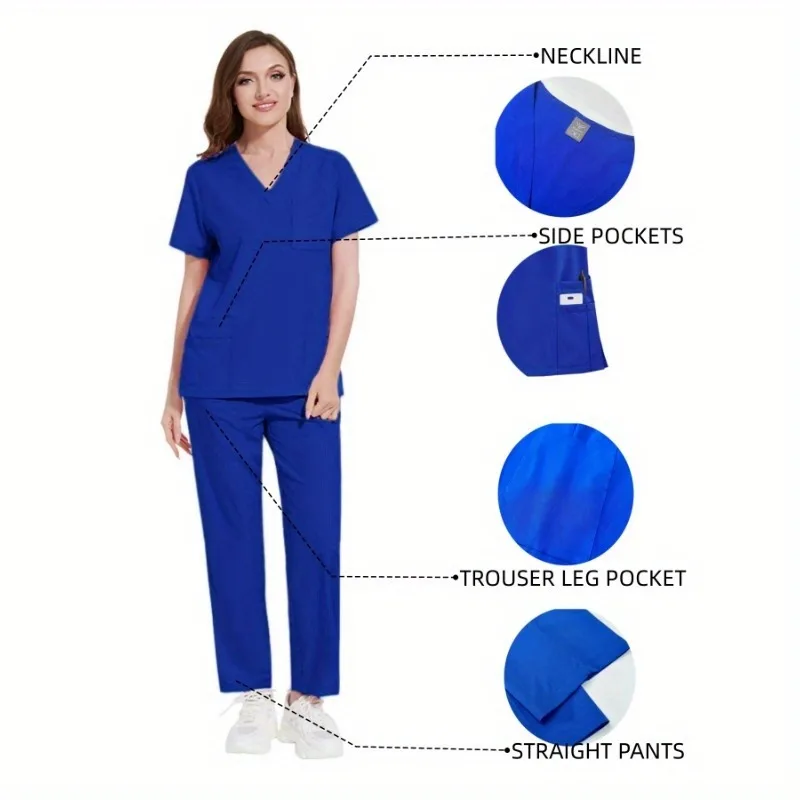 

Разноцветный костюм, одежда для медсестры, рабочая одежда, защитная одежда, одежда для техников, щетка для анестезии, ручная одежда