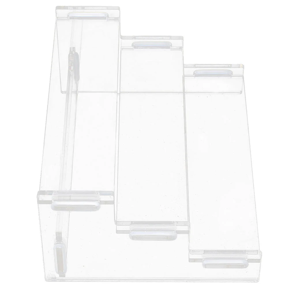 

Display Shelves Acrylic Stand Clear Cake Storage Container Toy Rack Desktop Sundries Case Holder Transparent