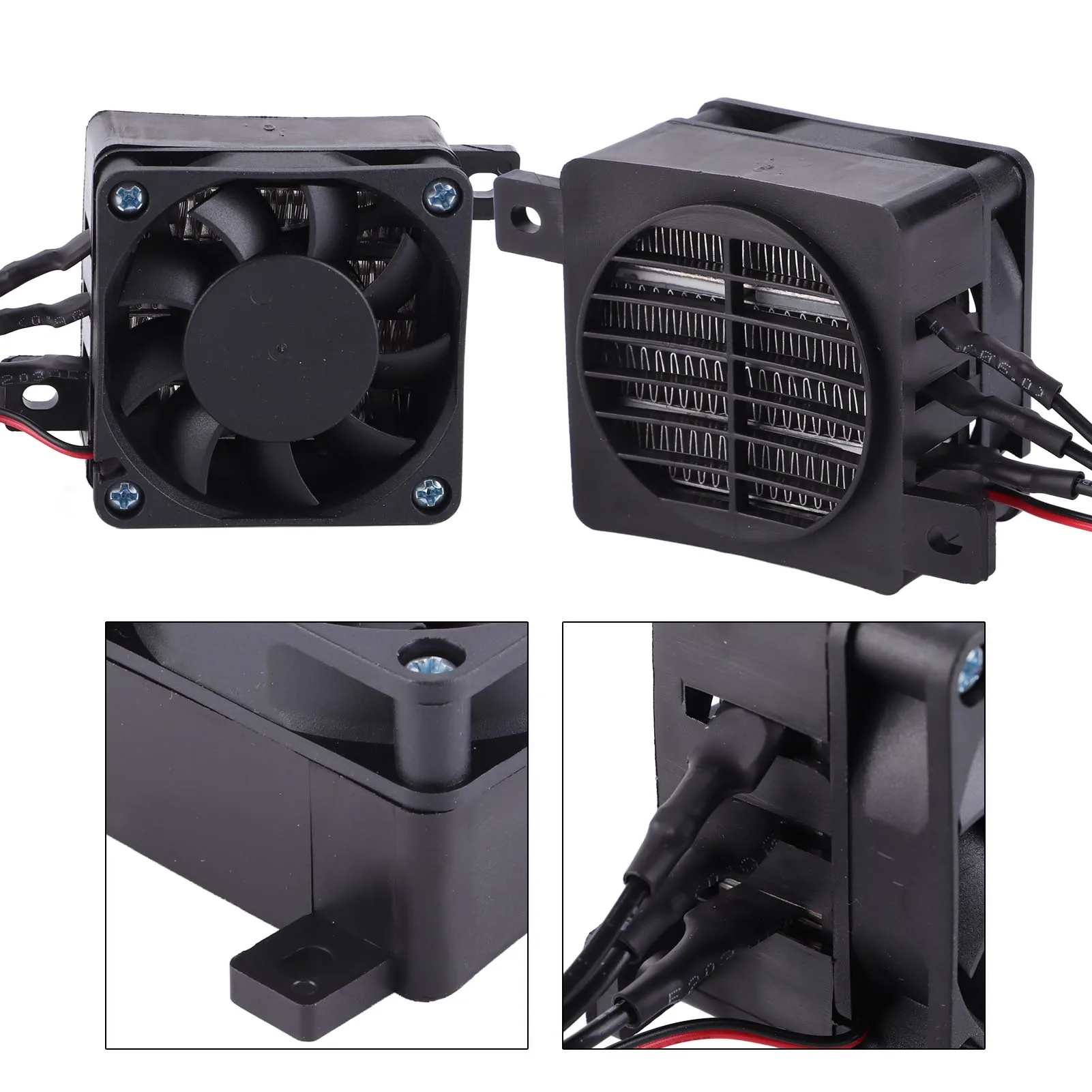 توفير الطاقة PTC مروحة سيارة سخان الهواء ، ودرجة الحرارة ، 12 فولت ، ثابت ، سخانات عنصر التدفئة