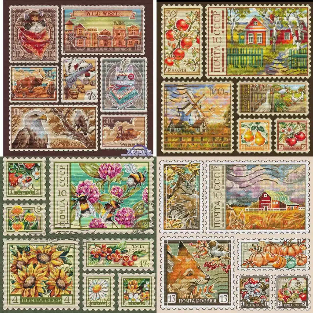 16168 Cross Stitch ONLY FLOSS NO FABRIC NOT Cross-stitch Kit Embroidery Needlework WITHOUT Fabric Homfun Painting Crossing