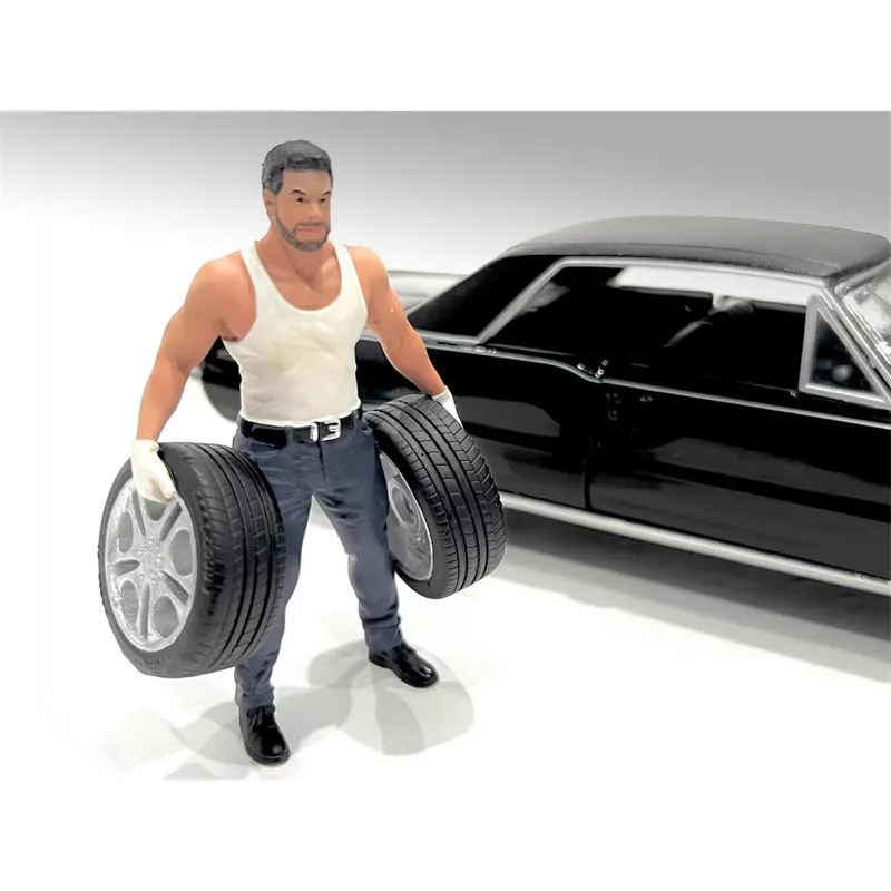 

Масштабная модель 1:18 из смолы, аксессуар для DIY-сцен, винтажный гоночный автомобиль, коллекционная фигурка MUSCLE MECHANICS, игрушка для демонстрации