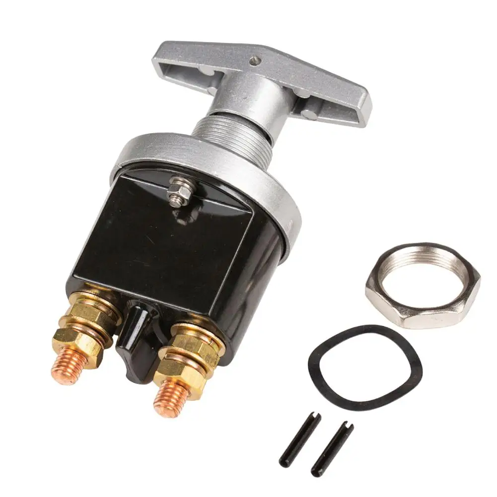 Black Battery Disconnect Switch Wear Resistant Battery Switch Battery Circuit Disconnecter Easy Installation Process