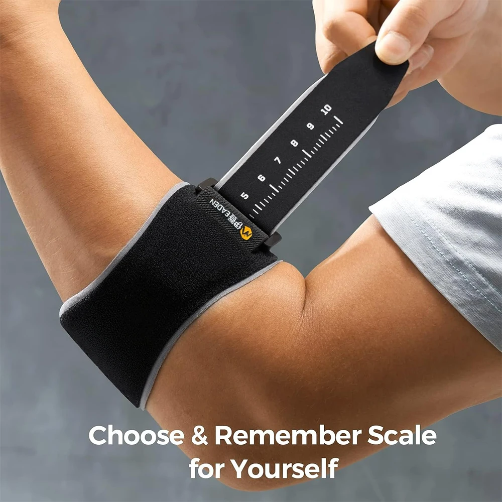 1Pcs Adjustable Elbow Support Strap with Detachable Soft Cushion Elbow Brace for Sports Fitness Basketball Golf Tennis Badminton