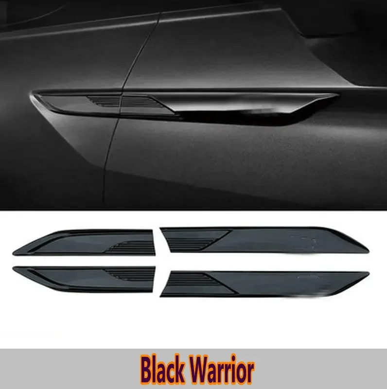 Car Body Decoration Accessories for 2017-2021 Tiguan L MK2 Tiguan X Door Sign Fender Side Marker All Black Leaf Plate Label