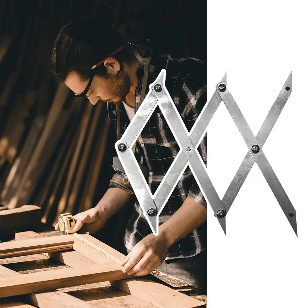 Picket Master Pro 3-Punkt-Mittelsucher Präzise Messungen für die Holzbearbeitung Center Finder Markierungswerkzeug Center Point Finder Tool