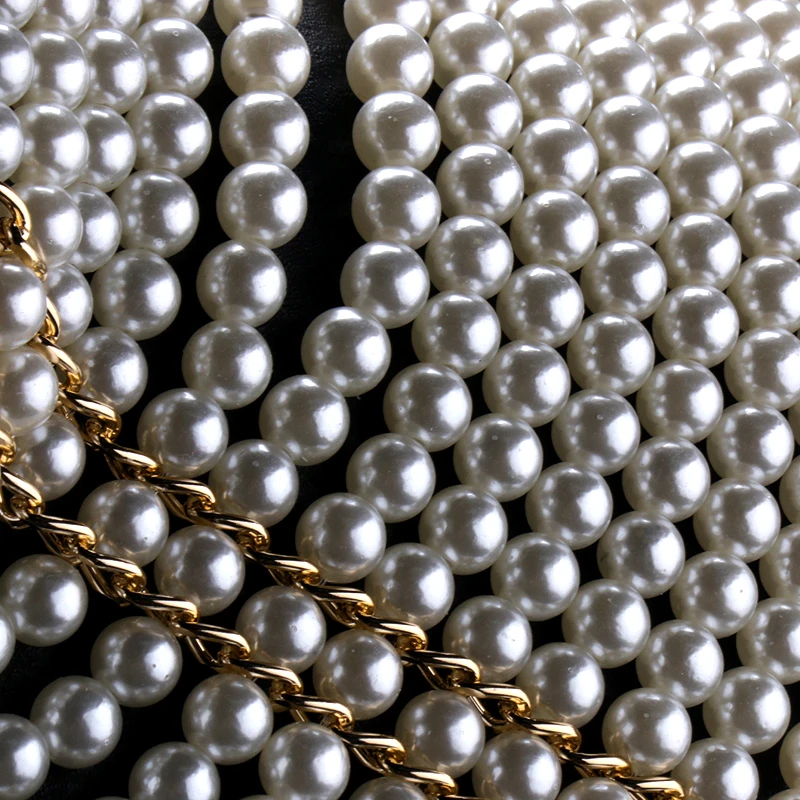 New arrival, hot selling, popular pearl handmade shoulder chain, popular necklace in Europe and America, strong chain, multi-lay