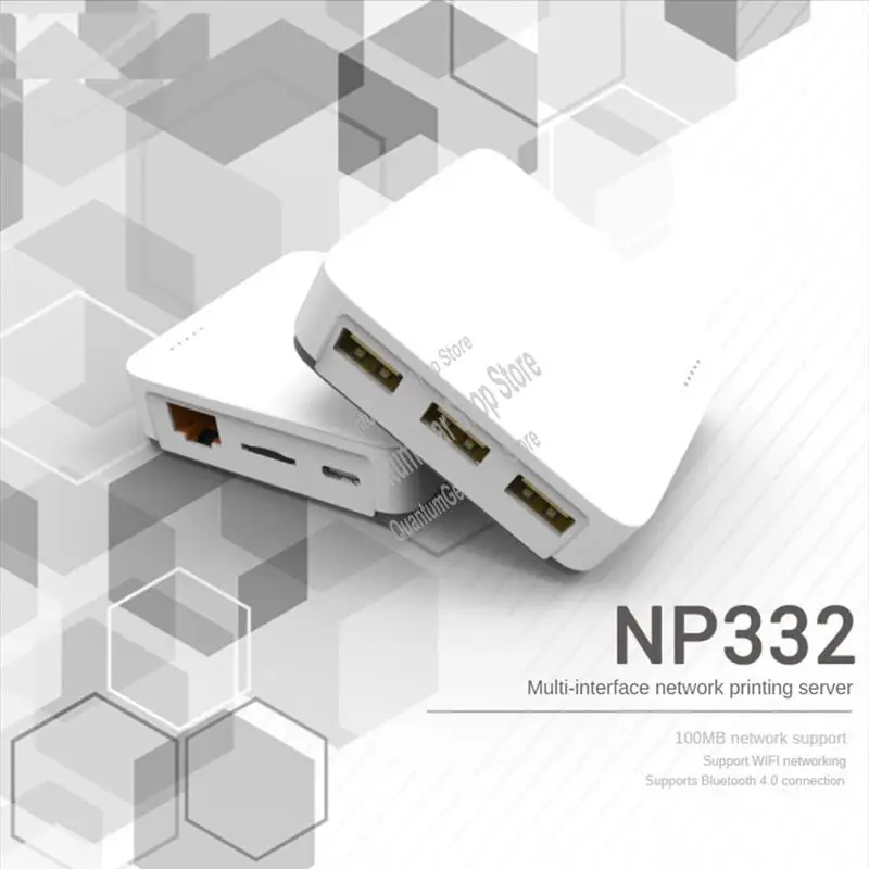 

NP332 3-Port USB Network Print Server Multi-Interface Network Print Server-A32R