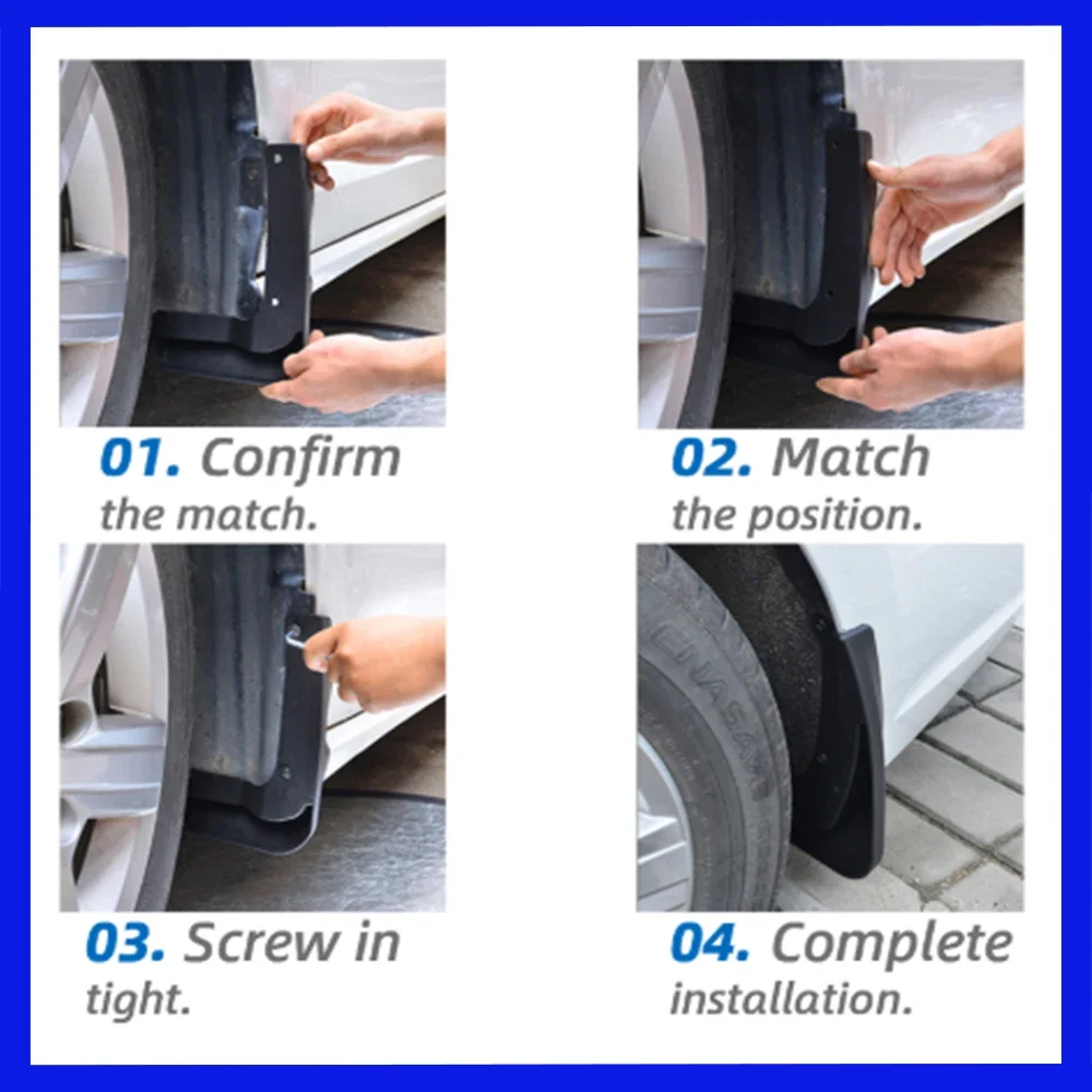 For Nissan X-Trail XTrail Rogue T33 2021~2023 Front Rear Mudguards Wheel Protector Splash Guards MudFlap Fender Auto Accessories