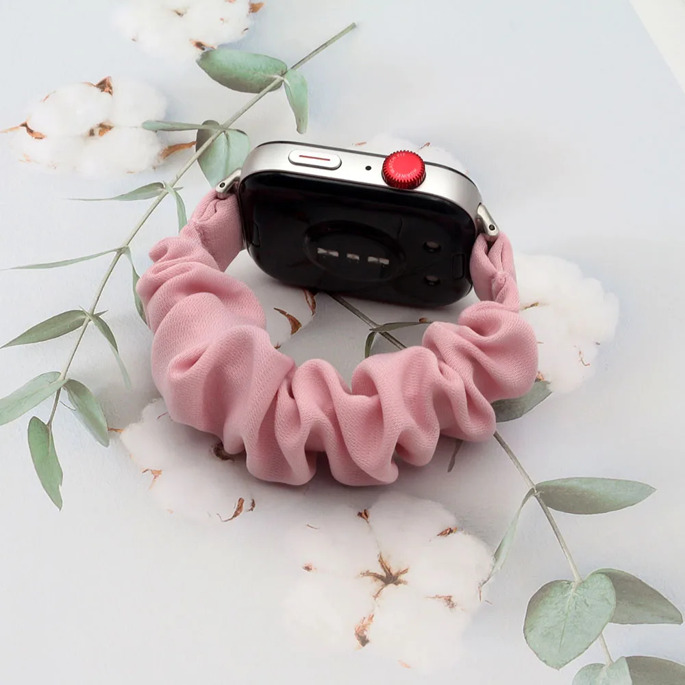 Cinturino in tessuto rosa per Huawei Watch Fit 3/ Fit 4 Pro/ Fit4 Band Smartwatch Bracciale elastico Scrunchie di ricambio per donna