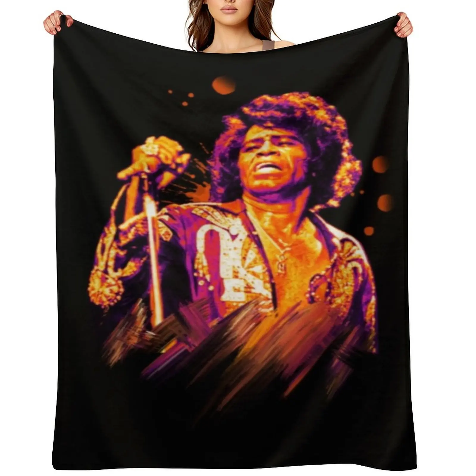 

James Brown T-ShirtJames Brown funk Throw Blanket for winter Cute Baby Loose Blankets