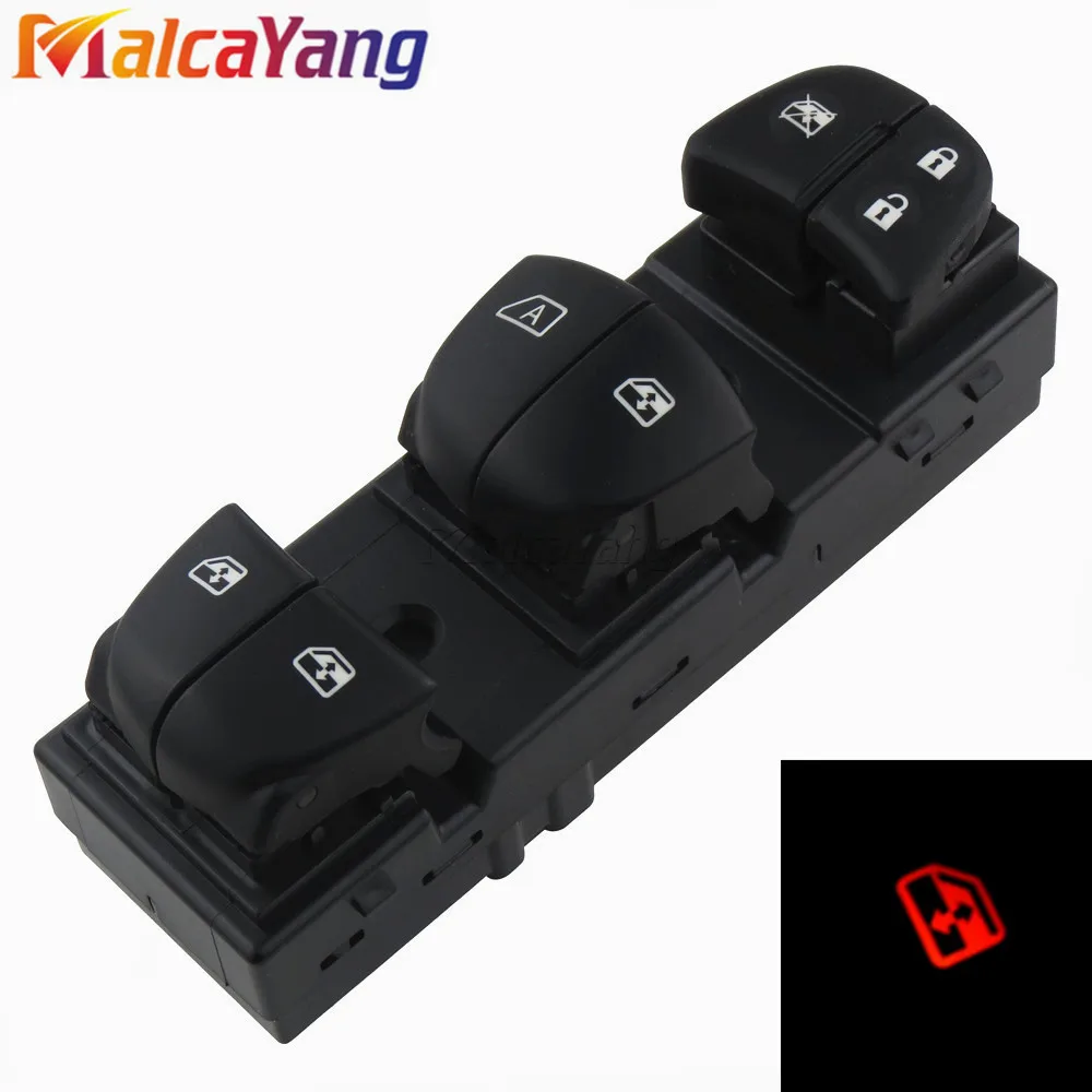 Electric Power Window Lifter Switch For Nissan X-Trail T32 Leaf Sylphy Murano LED Light Backlight Power Window Button