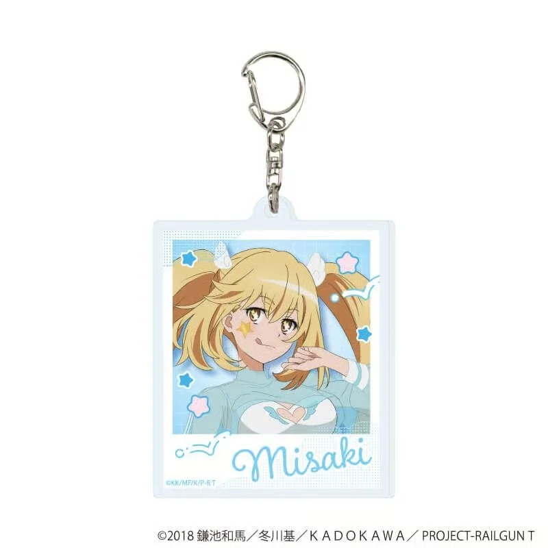 6CM Anime A Certain Scientific Railgun Acrylic Pendant Keychains Bag Decorations Cartoon Character Festivals Gifts
