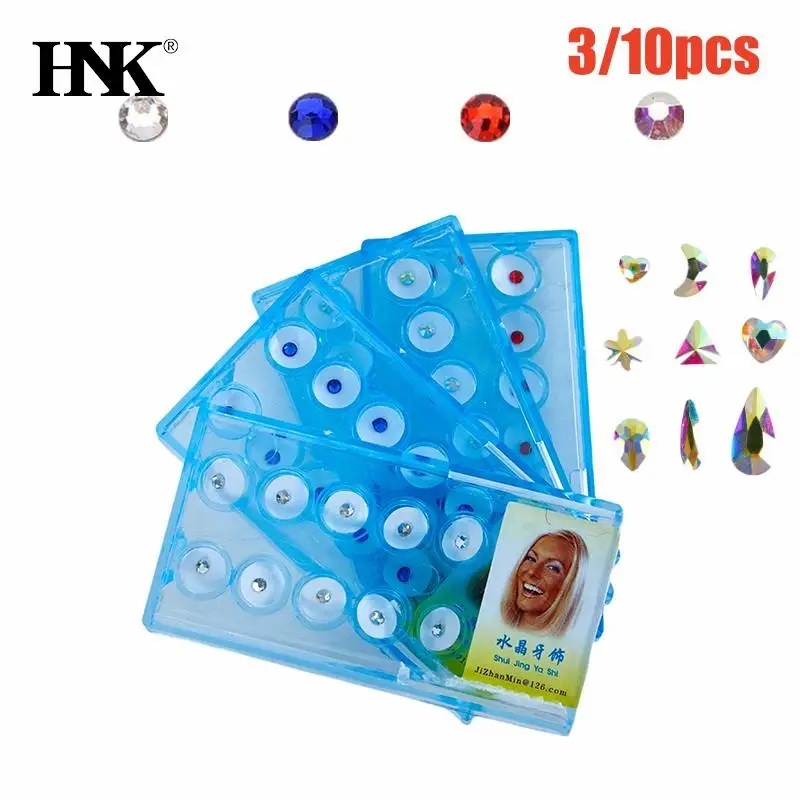 

3/10pcs/box Dental Tooth Gem Crystal Jewelry Acrylic Tooth Beauty Diamond Ornaments Tooth Deco Material Various Shape For Choose