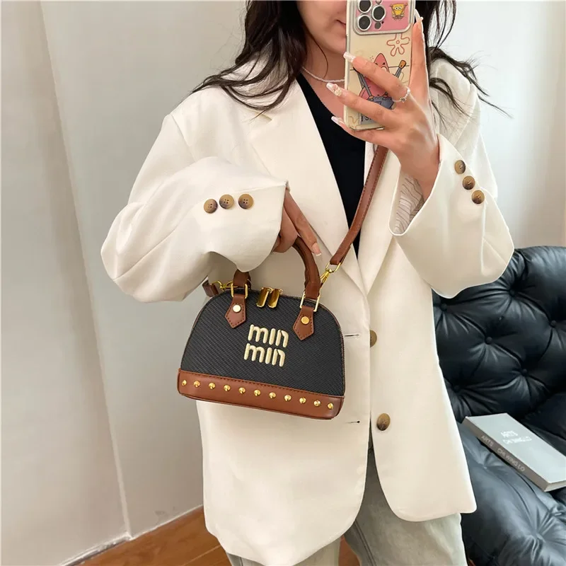 

Vintage Fashionable Diaper Bag Women Leather Messenger Purse Simple Casual Commuter Satchel Luxury Brand Famous Designer