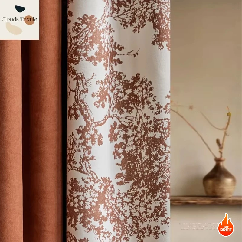 

Chenille Curtains Light and Luxurious Curtains for Living Dining Room Bedroom Balcony Hotel Home Textile and Homestay Curtains