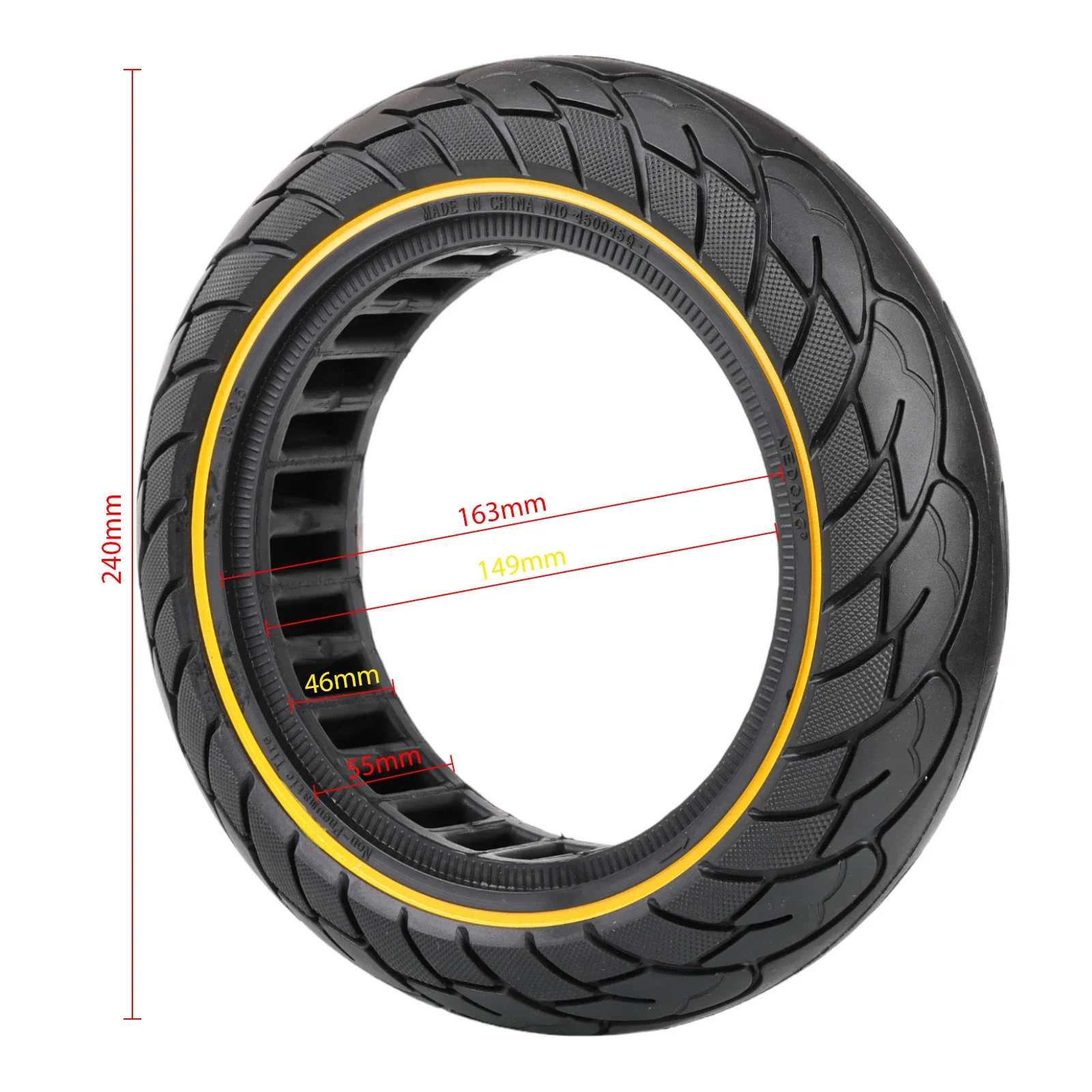 

10 Inch 10*2.5 Max G30 Honeycomb Solid Tire For Ninebot G30L G30D Electric Scooter Replacement Rubber Tyre Parts