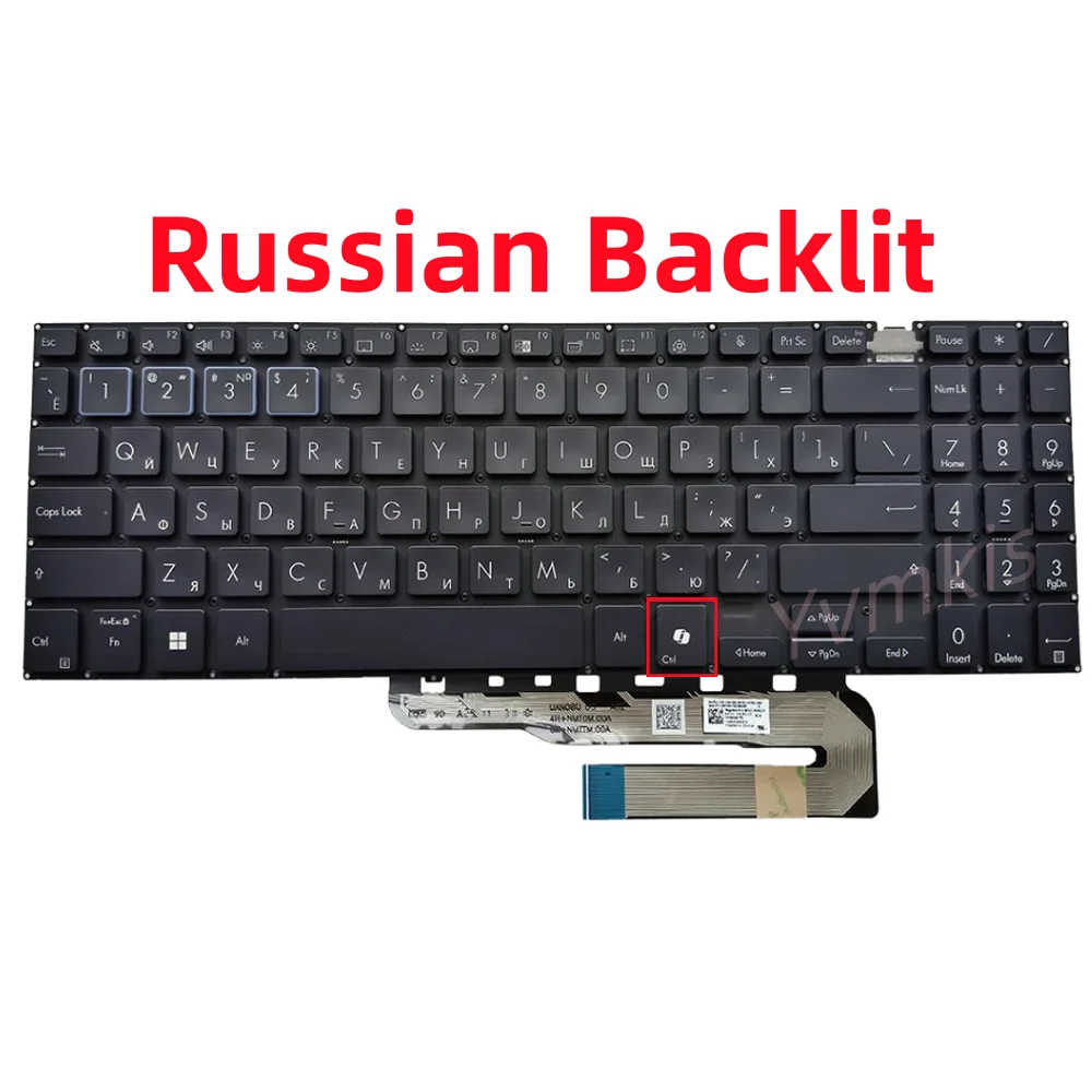 

Клавиатура ноутбука с подсветкой XIN-Russian/UK Layout для ASUS B3604 ExpertBook B3 B3604CVF