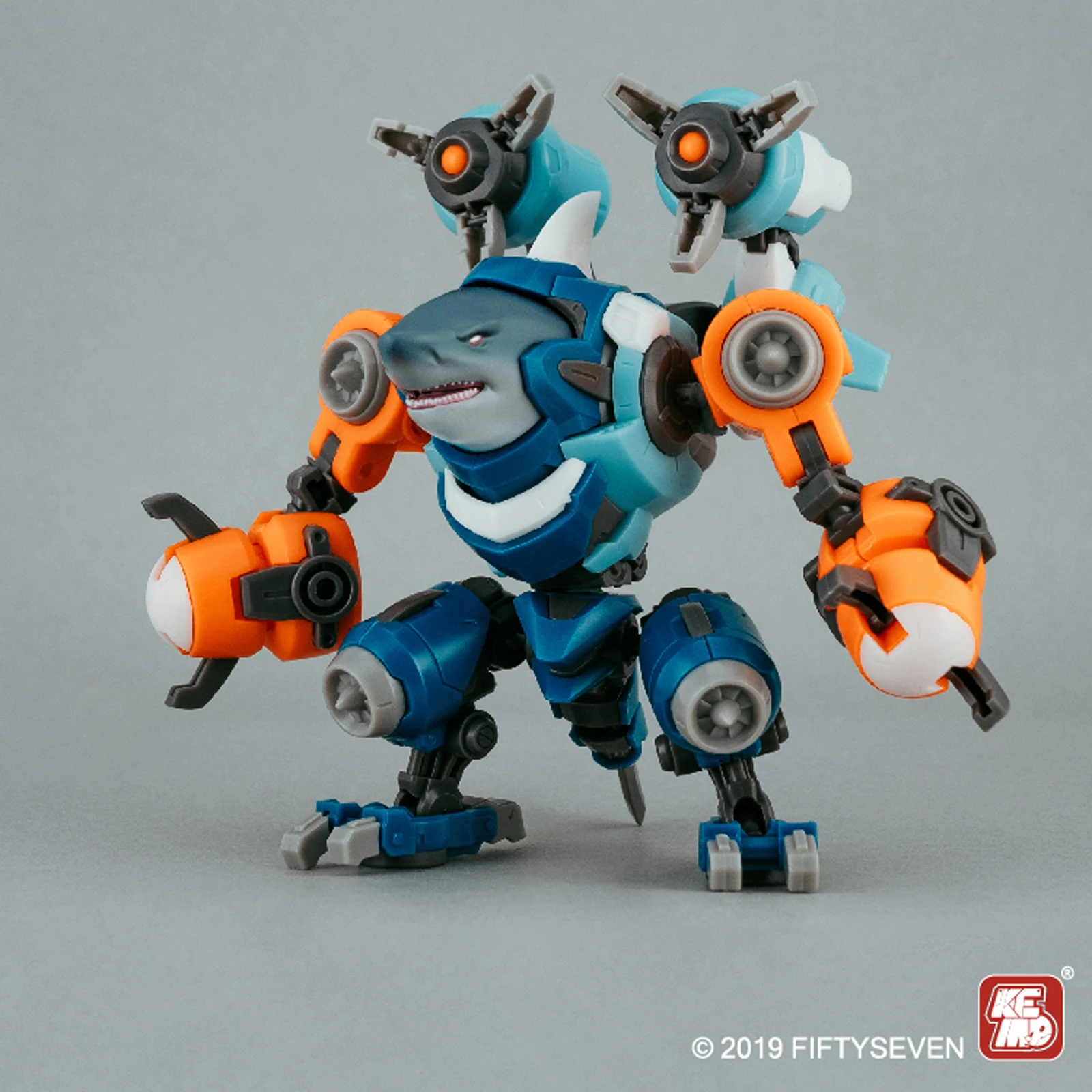 Moqi KEMO NO.57 Hunter Squad 1/24 Shark Mecha أطقم منمذجة - تصميم صيني أصلي