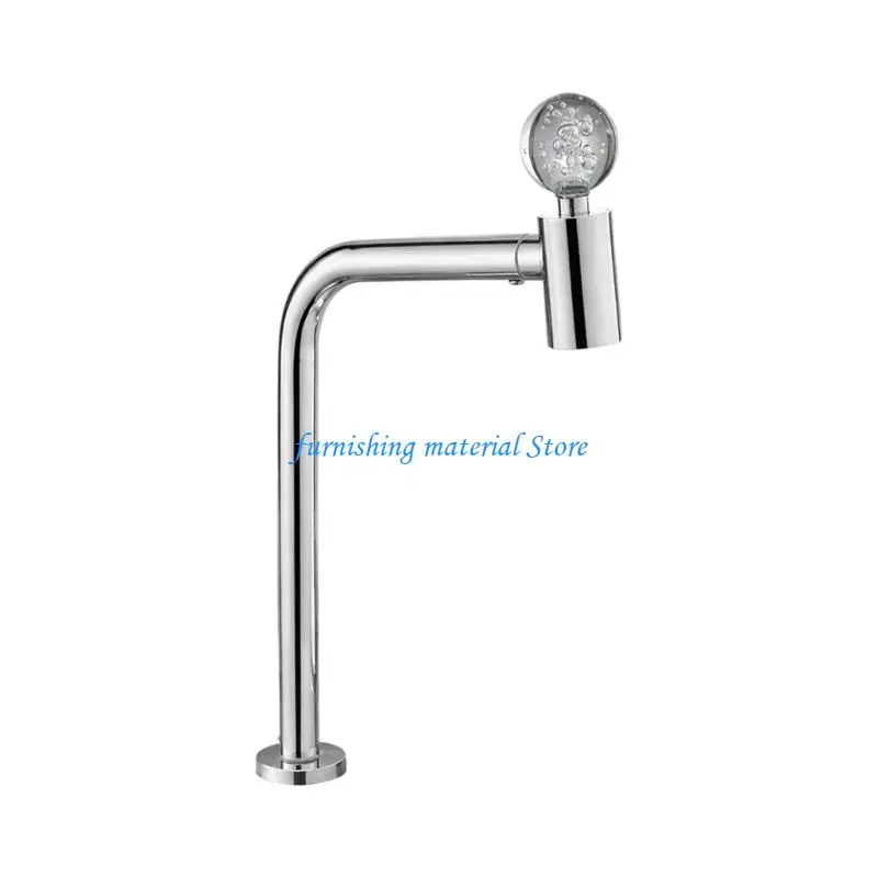Y5GD 360° Regulable Kitchen Faucet Rustless Steel Crystal Handle for Comfortable