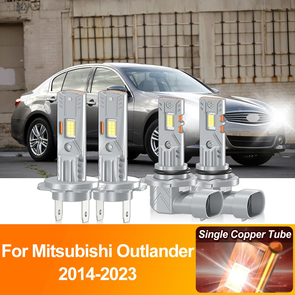 

Canbus LED Headlight H7 9005 HB3 Auto Lamps 40000LM Car Lights Bulbs 6000K 12V For Mitsubishi Outlander 2014-2020 2021 2022 2023