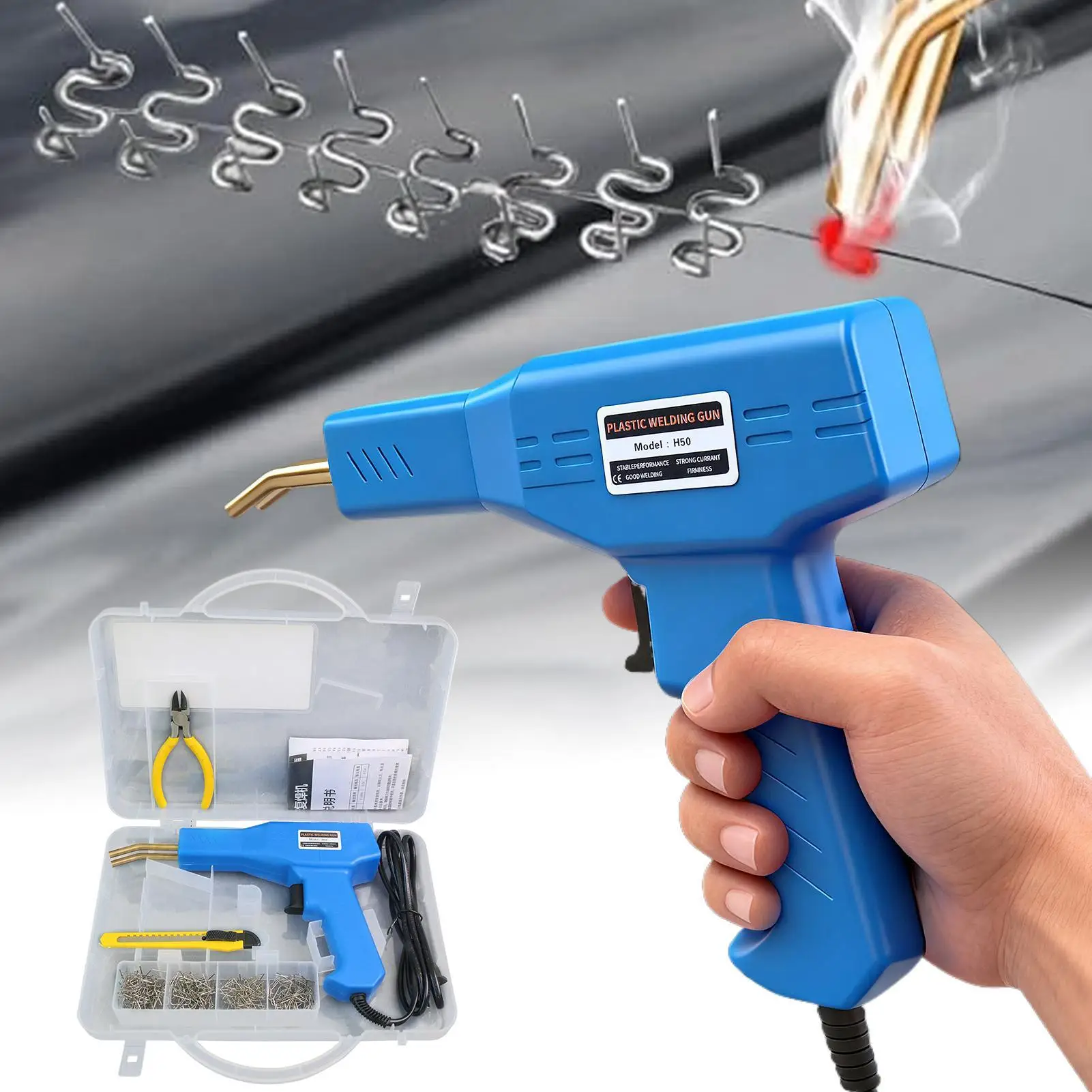 Bumper Tab Repair Kit Portable Bumper Repair Welding Tool Body Shop Tools For Crack Industrial ATV Broken Automotive Hard Board