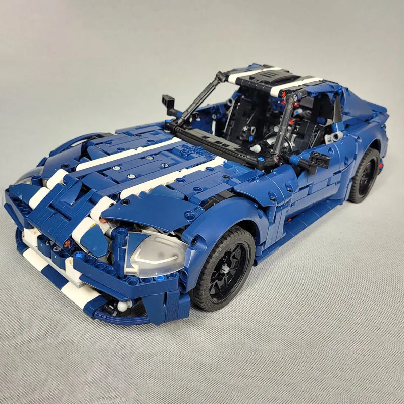 NEW Dodge Viper GTS Coupe Racing Sports Car Model Building Blocks DIY Vehicle Speed Champion Racer Bricks Toy Gift Boys 42154-B