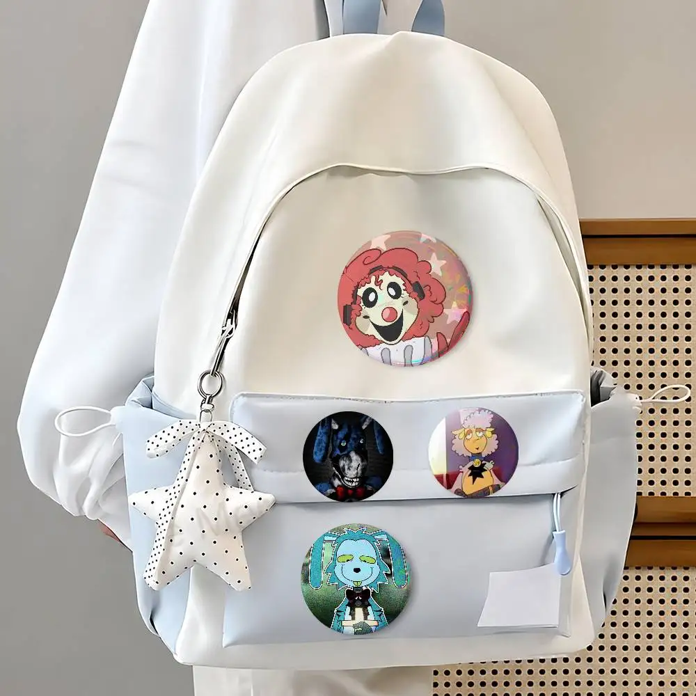 A-Thes- Waltes-ns- Files-s Creative Round Button Pins Badge Set Cartoon Anime Movie Music Pattern Brooches For Bags Jackets