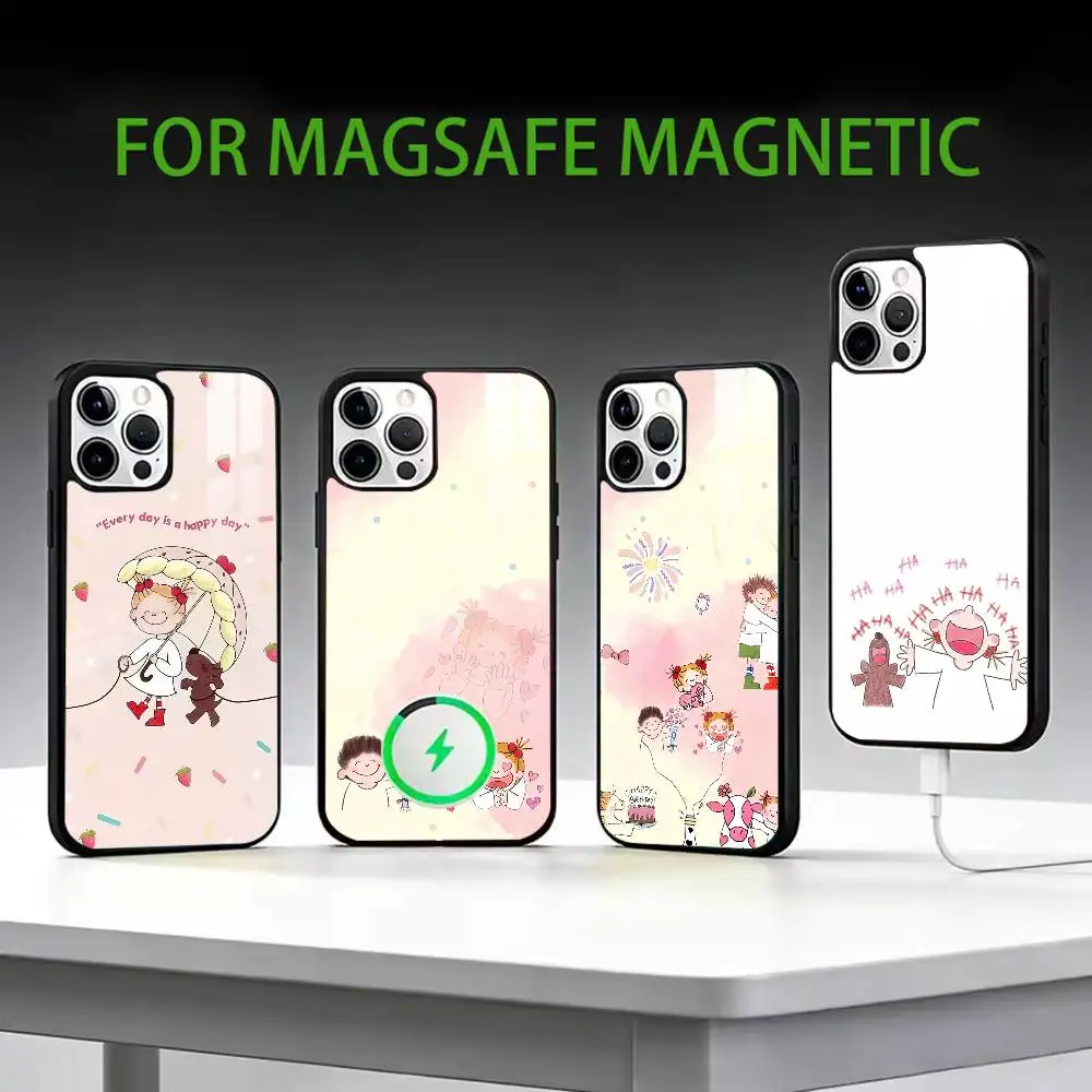 

Coco-chan Phone Case For iPhone17,16,15,14,13,12,11 Plus,Pro Max Magnetic For Magsafe Wireless Charging
